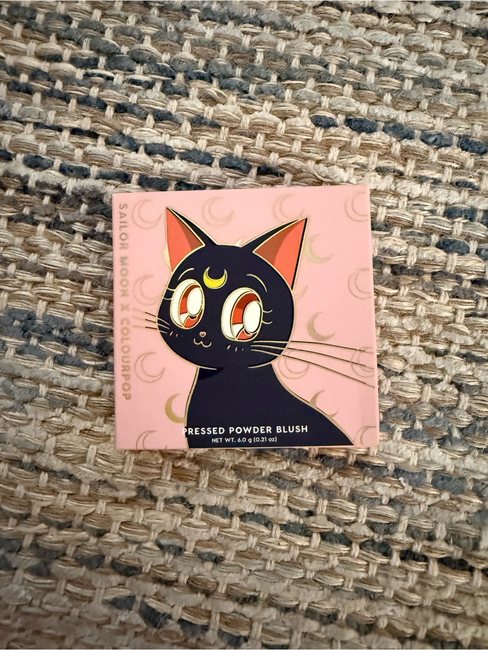 ColourPop Pink & Black Sailor Moon Cat Pressed Powder Blush